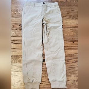 Janie and Jack Twill Jogger Tan Size 8